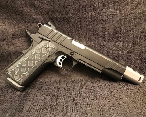 460 Rownland Firearm side view with grey pistol grip